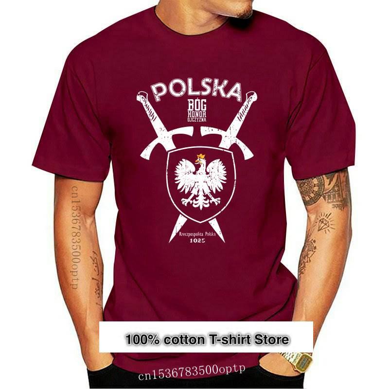 Camiseta informal de marca para hombre, camisa de Hip-Hop, Polen, Polka, Polonia, 2021